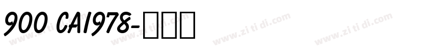 900 CAI978字体转换